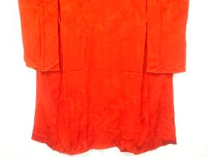 アンティーク　紋錦紗地紙に松笹模様織り出し長襦袢